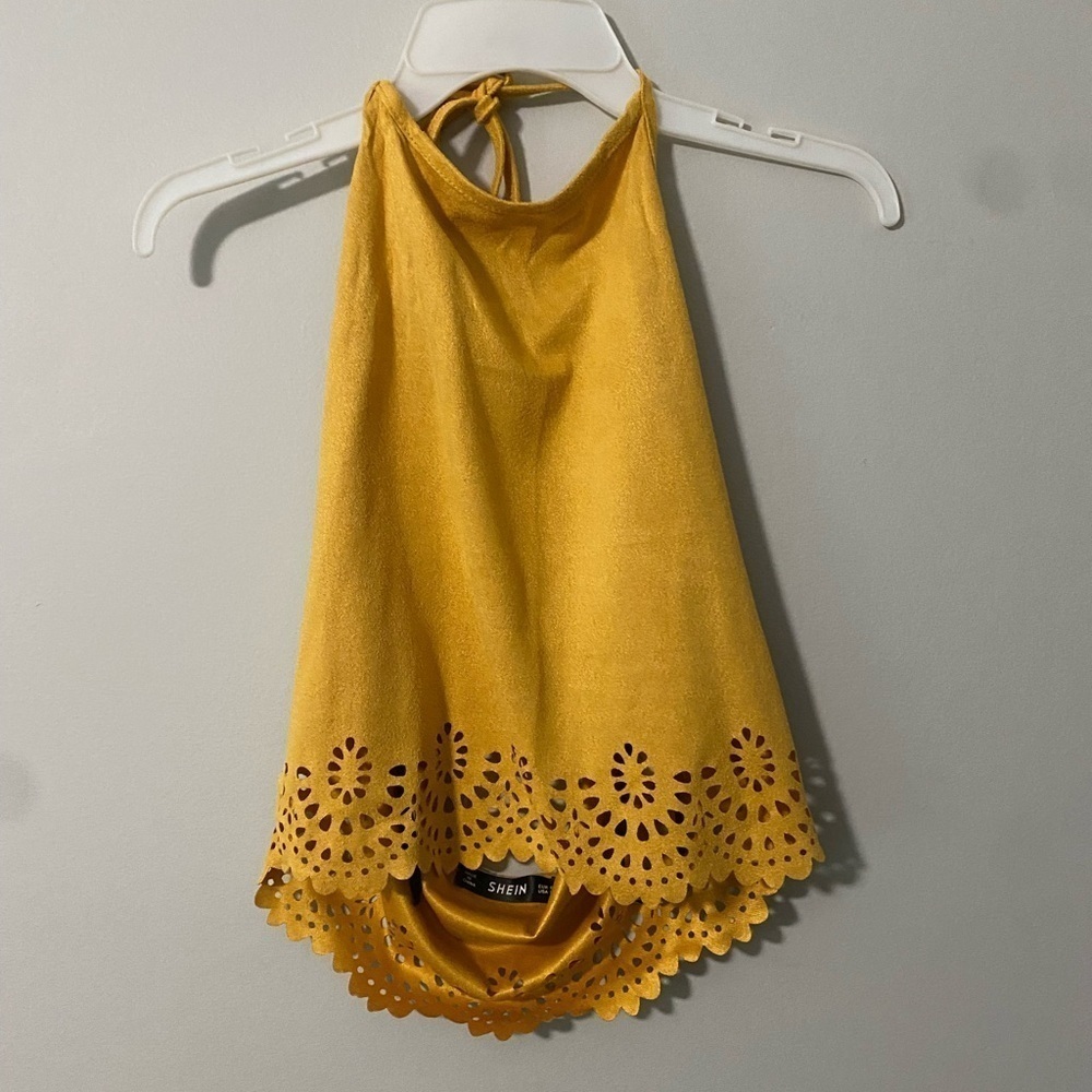Shein Halter Tank Top with cut out design